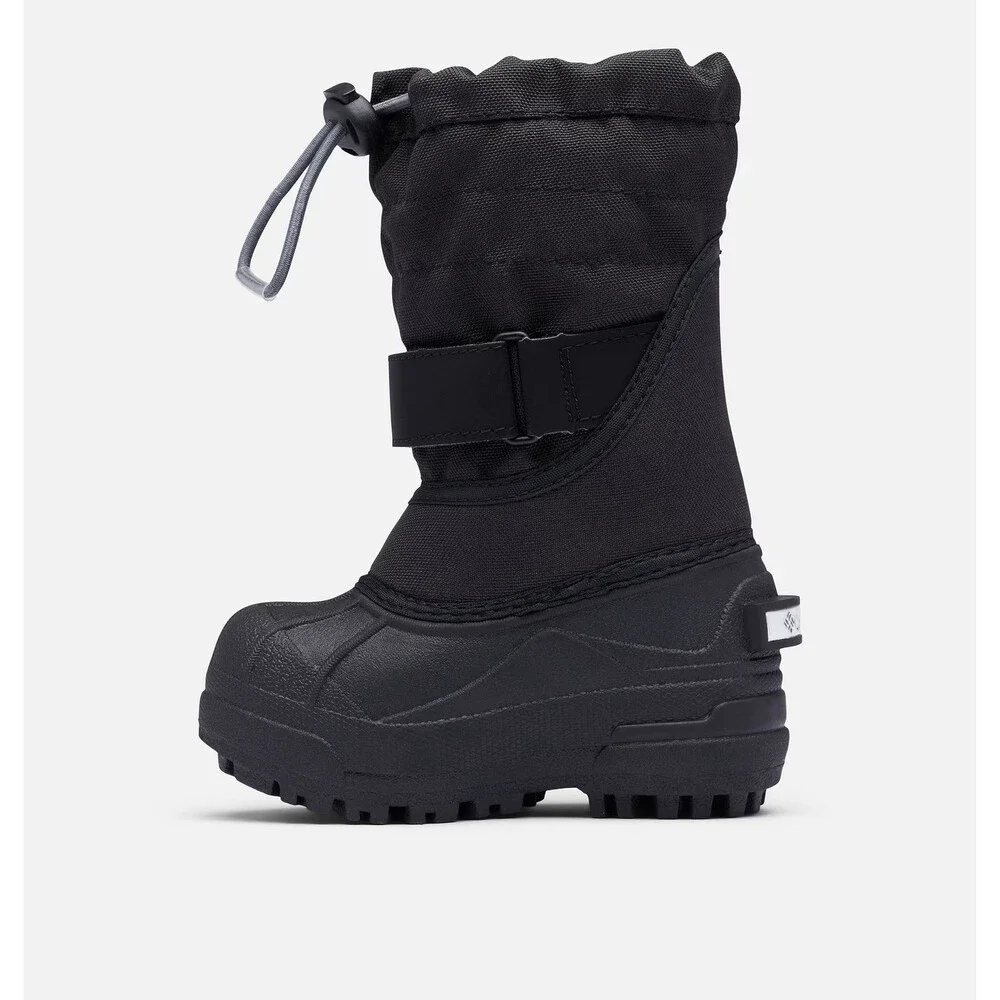 Columbia Powderbug Plus II 1637873-012 Toddler 5 Black Gray Snow Boots RHS7801